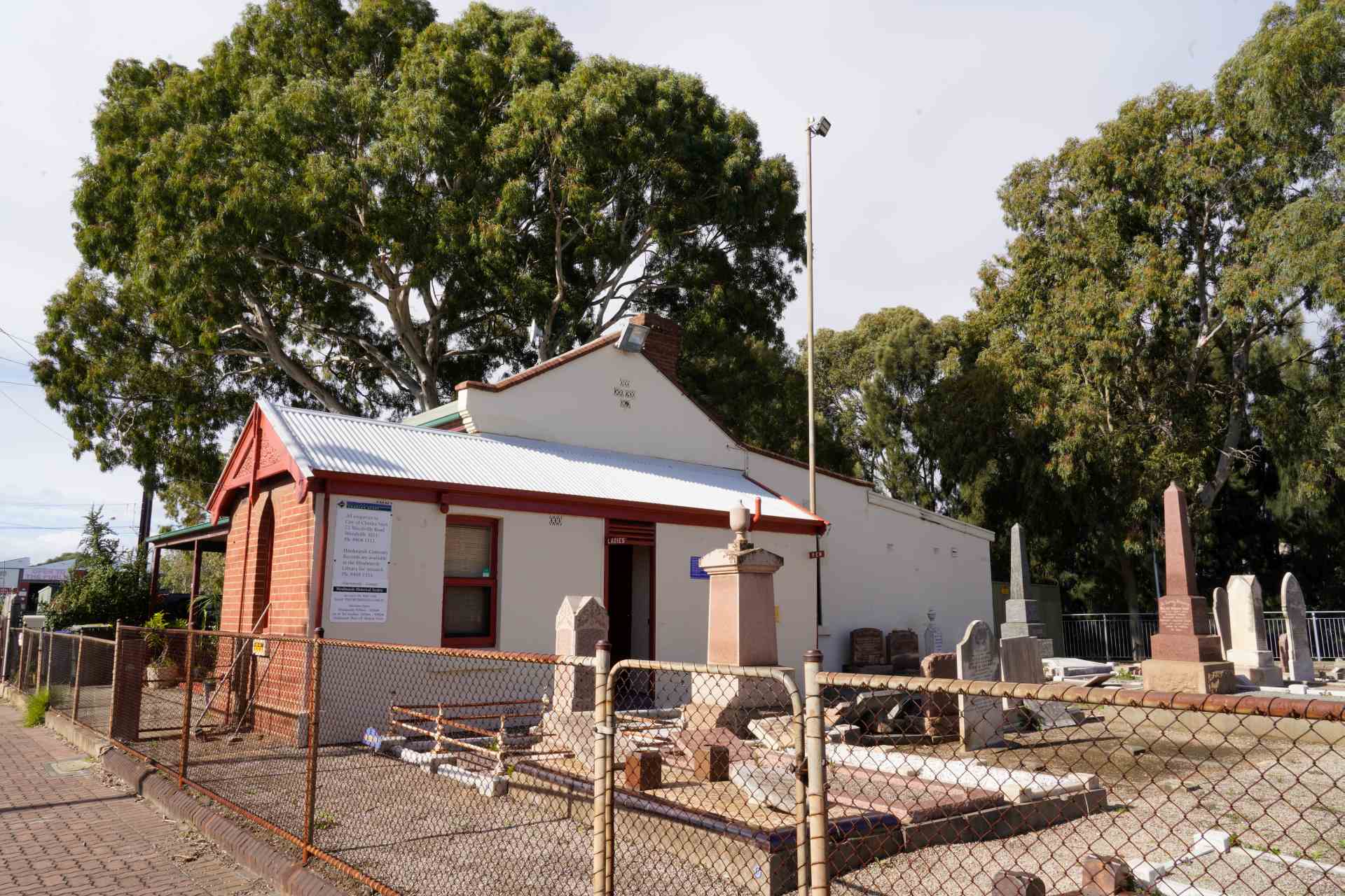 Hindmarsh Cemetery and Sexton's Cottage, a state heritage building.