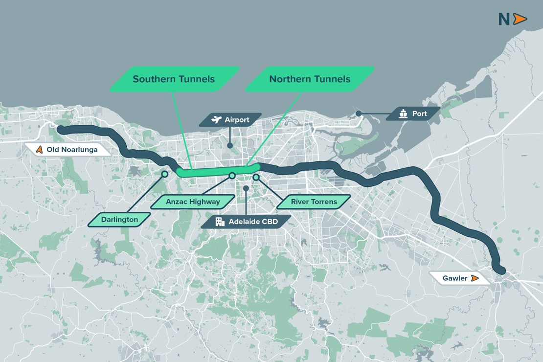 North-South Corridor map